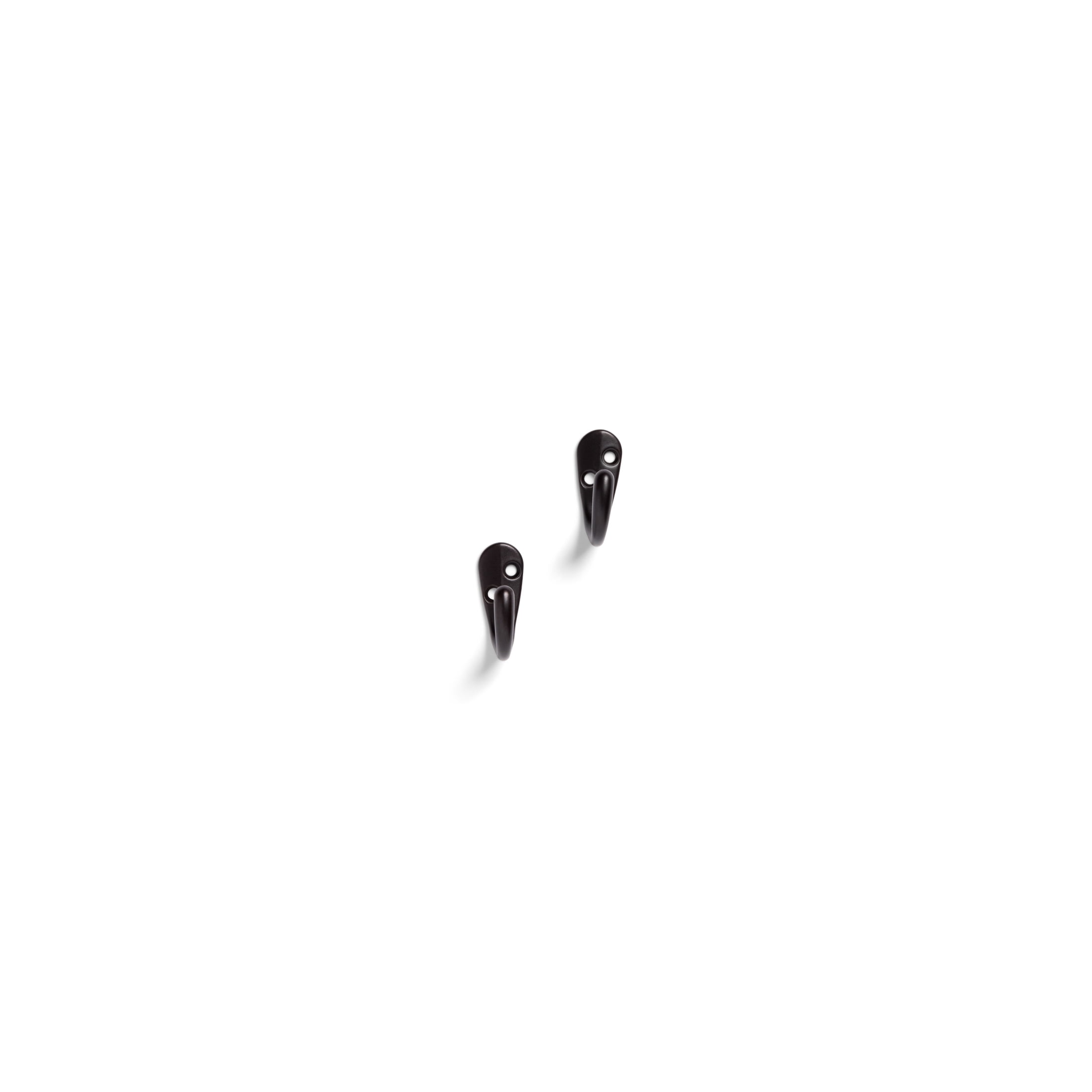 Mainstays, Bronze Finish Metal Hooks, Clutter-Free Hooks for Hanging Towels and Coats, 10 lbs Capacity, 2 Pack