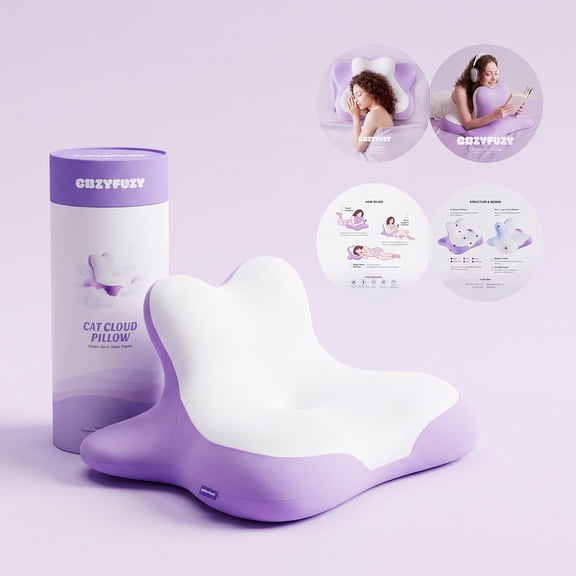Ergonomic Memory Foam Wedge Pillow, Prone Pillow for Multi-Position Support, Reading and Prone Rest