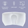 thumbnail image 3 of Remedy Microbead Pillow - Temperature Regulating Cushion Ergonomic Firm Contour Pillow - Supports Head, Neck, and Shoulders (White), 3 of 7