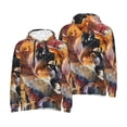 thumbnail image 6 of Bingfone Abstract Lion Painting Men's Drawstring Hoodie Long Sleeve Pocket Sweatshirts-4X-Large, 6 of 6