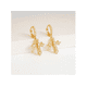 thumbnail image 3 of Pendientes Xtellar dorado Aretes Cruz Dorada Con Diamantes Regalo, 3 of 4