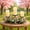 A, variant on Sktrjpolfis Easter Egg Candlestick Decoration, 17.71in Multicolor Plastic Candle Holder, for Easter Dining Table Party Candlelight