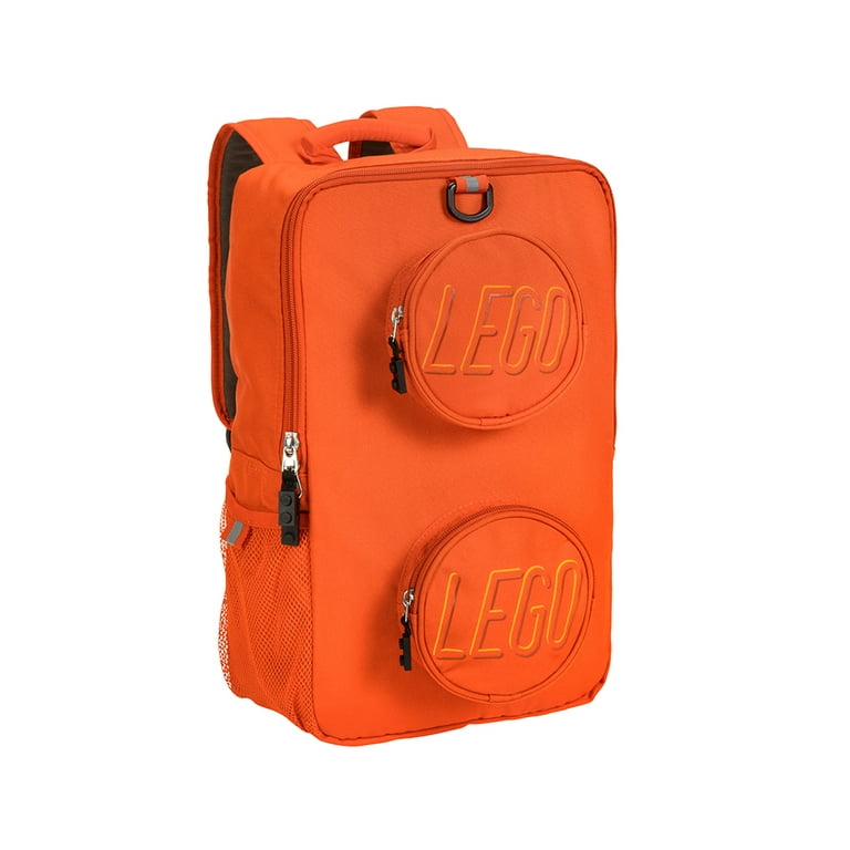 LEGO® Brick Backpack, Lunch, Mini Backpack u0026 Pouch 4 Piece Set -Orange -  Walmart.com