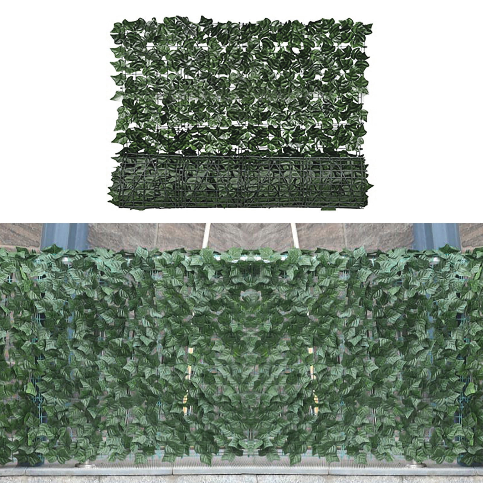 Moocorvic Artificial Faux Ivy Hedge Grass Wall Privacy Screen Privacy Fence Wall Screen,Leaf and Vine Decoration for Outdoor Garden Home Decor