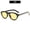 C3-Black Frame Yellow Lens, variant on European and American fashion cat-eye studded retro oval sunglasses, new stylish outdoor sports trendy women's sunglasses, fashionable and versatile