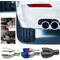 thumbnail image 4 of HAHDAXIA Universal Stainless Steel Dual Rear Noise Canceller Car Exhaust Pipe Muffler Tail Pipe Double Outlet Tailpipe, 4 of 7