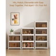 thumbnail image 5 of Asnews 2 Tier Stackable Storage Bins with Lids & Magnetic Doors, for Bedrooms, Living Rooms, and Studies, 5 of 7
