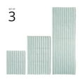 thumbnail image 2 of mDesign Cotton Spa Mat Rug for Bathroom, Varied Sizes, Set of 3 - Water Blue, 2 of 8