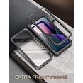 thumbnail image 2 of Poetic Revolution Series Case for iPhone 13 Mini 5.4 inch (2021 Release), Full-Body Rugged Dual-Layer Shockproof Protective Cover with Kickstand and Built-in-Screen Protector, Black, 2 of 6