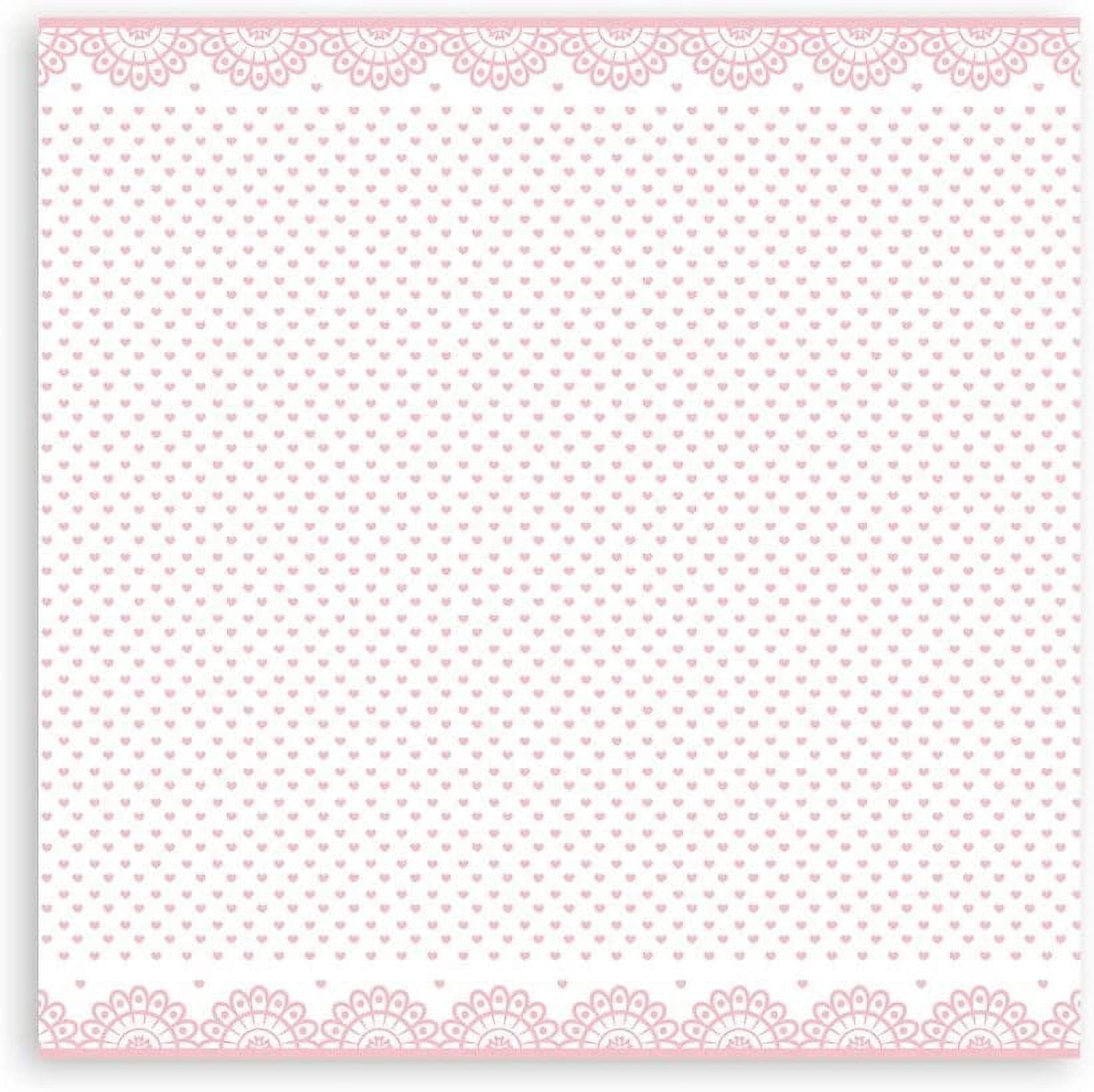Stamperia Backgrounds Double-Sided Paper Pad 12"X12" 10/Pkg-Baby Dream Pink, Day Dream