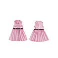 thumbnail image 3 of BemeyourBBs Toddler Baby Girl Denim Dress with Belt Summer Western Baby Girl Cowgirl Outfit Pink Button Down Turn Down Neck Sleeveless A Line Dress, 3 of 9