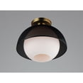 thumbnail image 2 of 1 Light Flush Mount Maxim Lighting 10083Wtbksbr, 2 of 5