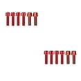 thumbnail image 3 of fastboy Lot de 6 Vis de Potence de Vélo en Acier Inoxydable Montage Hexagonal avec Accessoires de Rondelle Rouge M5x4+M6x2 2Ensemble, 3 of 6