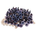thumbnail image 3 of Esquirla 100 Pieces 16mm Brown with PLASTIC BACKS for Doll Soft, 3 of 8
