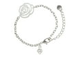 thumbnail image 2 of Delight Jewelry Silvertone Mini Celtic Knot Silver-tone Flower Link Chain Bracelet, 6.75"+2" Extender, 2 of 4