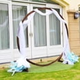 thumbnail image 6 of 7.5FT Circle Wood Arch for Wedding Ceremony Arbor Backdrop Stand for Garden Wedding Parties, 6 of 16