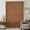 Brown, variant on Vintage Country Sheer Curtains 108" Extra Long, Farmhouse American Rustic Cabins Animals Light Filering Curtains, Privacy Simi Drapes Floor to Veiling Curtain for Living Room Large Window Treatment