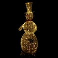 thumbnail image 3 of Alpine Corporation 28" x 18" x 71" Large Gold Wire Snowman Holiday Decoration with LED Lights, 3 of 13