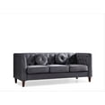 thumbnail image 4 of Uspridefurniture Fancher Kittleson Velvet Classic Chesterfield Sofa, Gray, 4 of 5