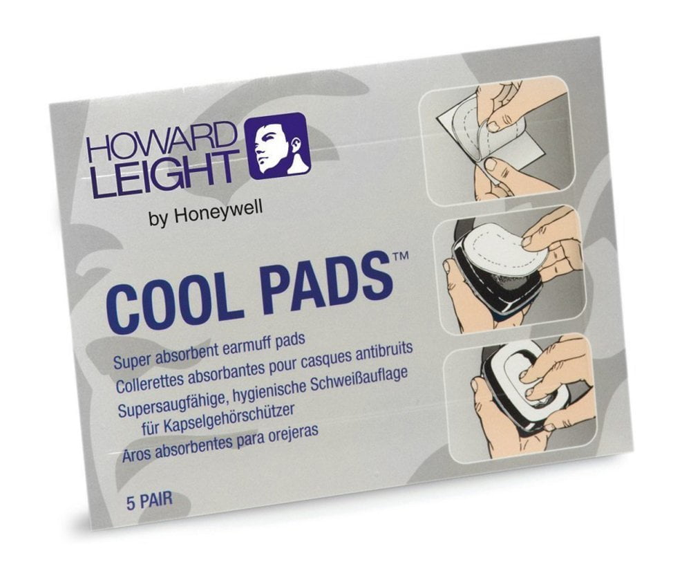 Honeywell 1000365 Howard Leight Super Absorbent Cool Pads Pack Of 5 Pairs 