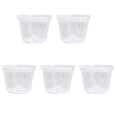 thumbnail image 1 of 5Pack Pots 5inch Plastic Clear Orchid Pots with Holes Plastic Flower, 1 of 1