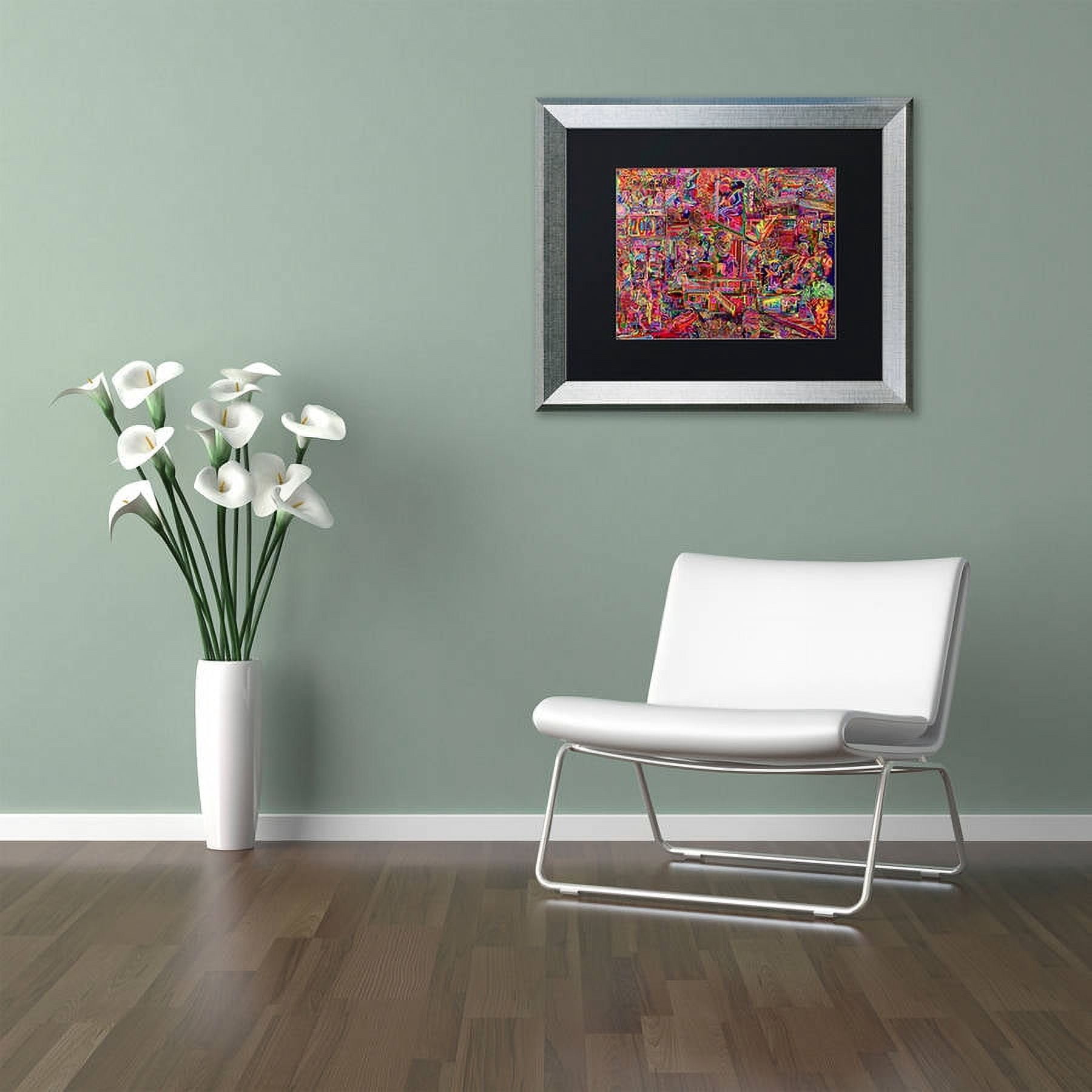 Trademark Fine Art "Millions Served" Canvas Art by Josh Byer, Black Matte, Silver Frame