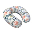 thumbnail image 2 of KLL Watercolor Wildflowers 1 Pattern Memory Foam Cervical Neck Pillow Versatile U-Shaped Pillows for Home/Office/Camping/Travelling/Soft Washable Cover, 2 of 8