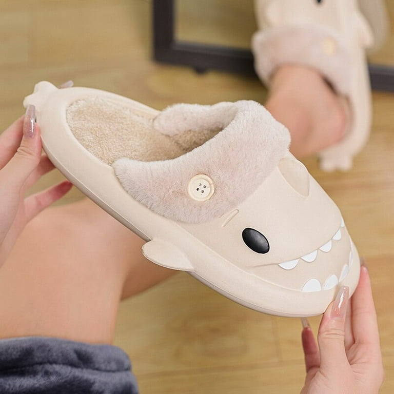 Pastry Warm House Slippers For Men, Winter Waterproof Thick Bottom Soft  Anti-skid Couples Indoor Shoes