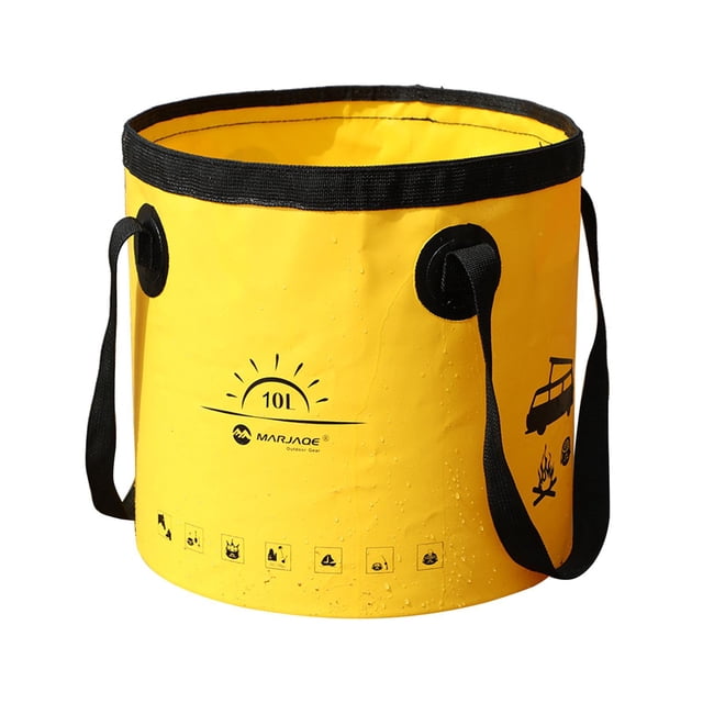 Cubo de agua plegable, lavabo plegable, contenedor de almacenamiento portátil para acampar 10L Zulema cubo plegable