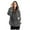 Dark Gray, variant on Towmus Winter Warm Fuzzy Teddy Bear Hoodie Women Plush Hooded Sweatshirts Half Zip Pullover Sweatshirt Oversized Winter Coats with Pockets
