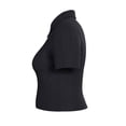 thumbnail image 3 of Blusa George para Mujer, con Cuello Tipo Polo, Botones en Pecho, Tela Rib, Manga Corta Negro Talla G, 3 of 4