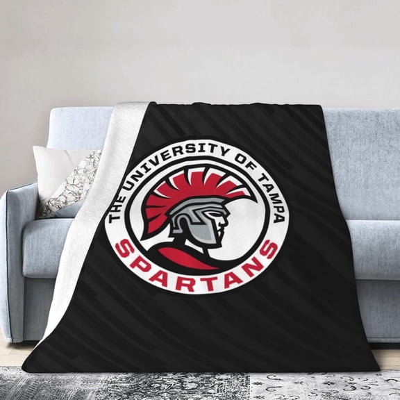 University of Tampa Fleece Blanket, Very Soft Microfiber Flannel Blanket for Couch Warm and Cozy for All Seasons