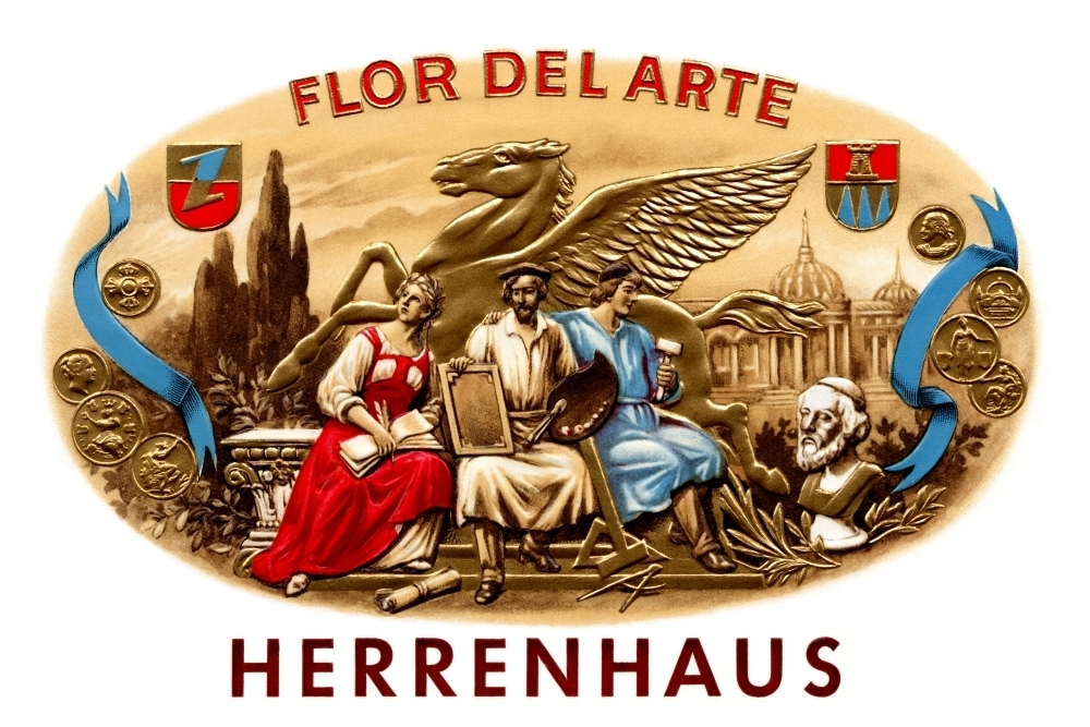 flor del arte cuban cigar label the vignette shows three people representing the arts drawing painting and sculpting cigar label walmart com