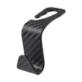 thumbnail image 5 of Wmool 2Black Carbon Fiber Auto Back Seat Headrest Hooks Storage Car Accessories, 5 of 8