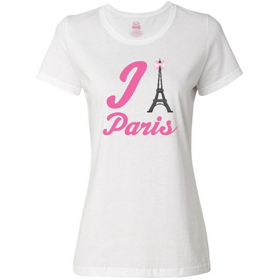 Inktastic I Love Paris Eiffel Tower Women's T-Shirt
