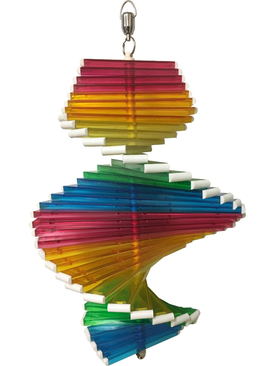New Rainbow Wind Spinner Helix Garden Patio Decoration