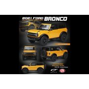 2021 Ford Bronco Wildtrak, Cyber Orange Metallic - GT Spirit US044 - 1/18 scale Resin Model Toy Car