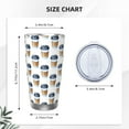 thumbnail image 4 of Vsdgher Coffee To Go Pattern 20 Oz Stainless Steel Vacuum Insulated, Travel Mug Coffee Cup for Home, Office, Outdoor Works Great for Ice Drinks and Hot Beverage -Without Straw, 4 of 8