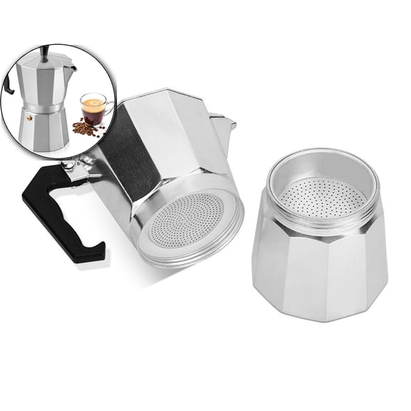 WNFJR Express Coffee Maker Stovetop Espresso Percolator Coffeemaker Brewing Cafe Mocha Machine for Coffee Lover Camping Travel and Home Use