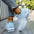 thumbnail image 5 of AJGRHE Womens Sneakers Air Cushion Running Shoes Lightweight Tennis Walking Shoes Mesh Breathable Gym Work Fashion Sneakers Athletic Comfortable Casual Blue 39, 5 of 6