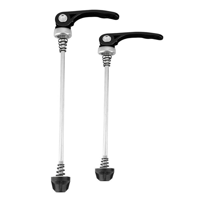 BOROCO Pincho De Liberación Rápida para Bicicleta, 1 Par De Ruedas Delanteras Y Traseras, Juego De Liberación Rápida, Ejes De Liberación Rápida De Aleación De Aluminio para Bicicleta De Carretera(黑色)