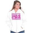 thumbnail image 4 of Tackle Breast Cancer Pink Ribbon Womens Plus Size Graphic Zipper Hoodie Brisco Brands 2X, 4 of 5