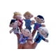 thumbnail image 1 of Familia de títeres de dedo de peluche, familia de títeres de dedo ... Familia de títeres de seis dedos, 1 of 1