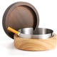 thumbnail image 1 of Lindos ceniceros para cigarrillos Cenicero con tapa Cenicero de madera con cenicero decorativo portátil de acero inoxidable Cenicero a prueba de viento para el hogar, patio, oficina, al aire libre,, 1 of 6