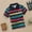 Black, variant on Kids Boys Girls Classic Striped Short Sleeve Polo Shirts, Button Closure Comfort Soft Breathable Casual Tops for Toddler Little Big Kids Ages 2-14 Years