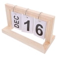 thumbnail image 1 of RENACLIPY Large Display Desktop Perpetual Calendar Made from Wood for Rustic Home Or Office Decor, 1 of 8