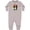 AC-Heather Grey, variant on Surfing Retro Sunset for Surfer Baby Fleece Romper