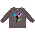 thumbnail image 3 of Inktastic Girl Playing Basketball purple, blue, green stars Boys or Girls Long Sleeve Toddler T-Shirt, 3 of 5