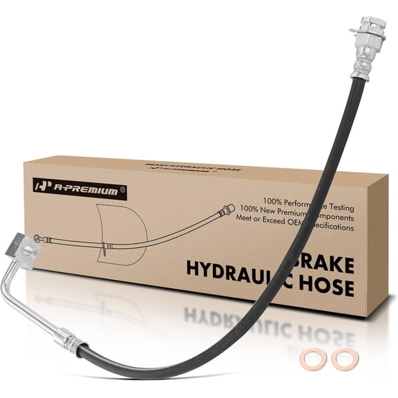 A-Premium Brake Hydraulic Hose Compatible with Ford Models - For F-250 F250 F-350 F350 1980-1994, 4WD Model Only