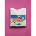 thumbnail image 3 of Image Conscious Flying Chihuahuas Sweatshirt Womens -Porter Hastings Designs, Female Large, 3 of 4